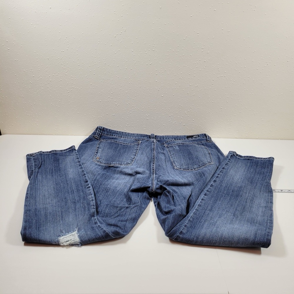 Kut From The Cloth Women's Jeans Catherine Boyfriend Distressed Size 16W Blue - Picture 2 of 11